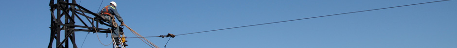Pylon against blue sky